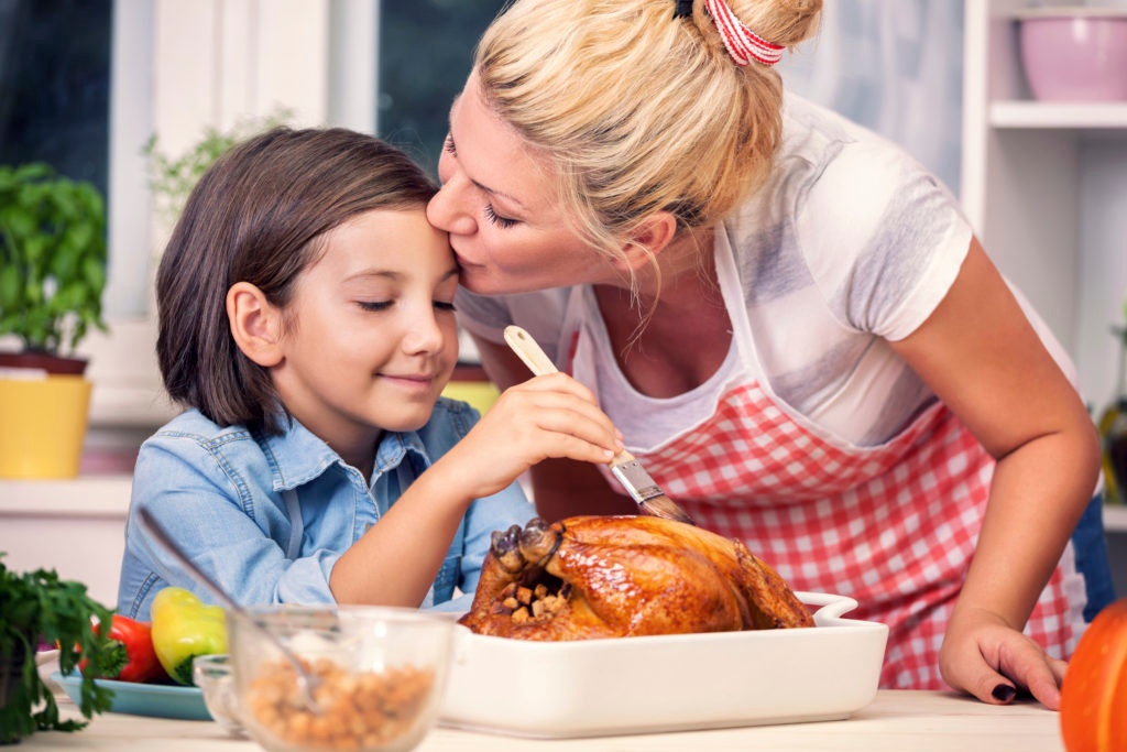 Is she going to cook dinner. Chef's Kiss. Mom steals away boyfriend with Thanksgiving dinner.