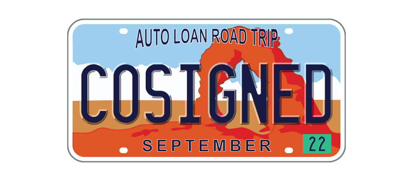 Utah license plate reading COSIGNED