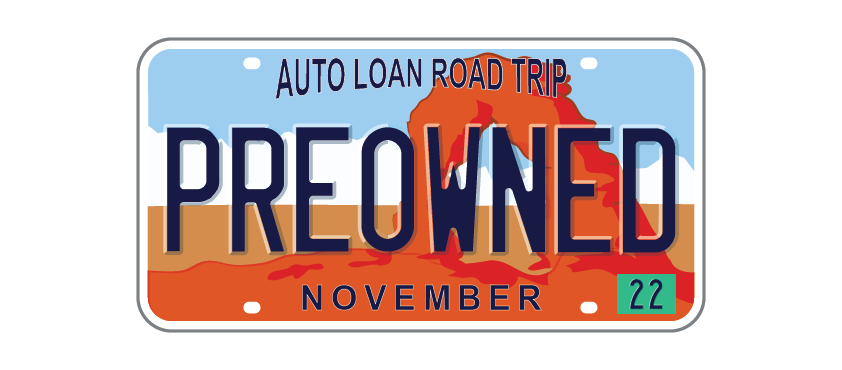 Utah license plate reading PREOWNED